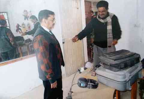 Visited by Sir Atul Prasad (I.A.S.), Commissioner, Tirhut Division, Muzaffa