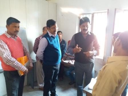 School being Inspected by, Mr. Manoj Kumar (B.A.S) Asst. Director Social Se