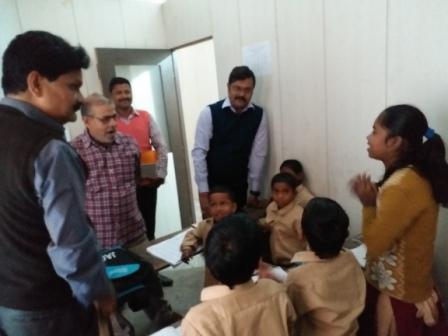 School being Inspected by, Mr. Manoj Kumar (B.A.S) Asst. Director Social Se