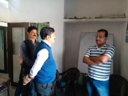 School being Inspected by, Mr. Manoj Kumar (B.A.S) Asst. Director Social Se