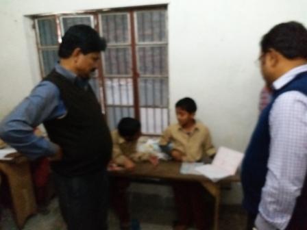 School being Inspected by, Mr. Manoj Kumar (B.A.S) Asst. Director Social Se