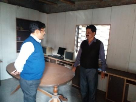 School being Inspected by, Mr. Manoj Kumar (B.A.S) Asst. Director Social Se