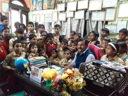 School being Inspected by, Mr. Manoj Kumar (B.A.S) Asst. Director Social Se
