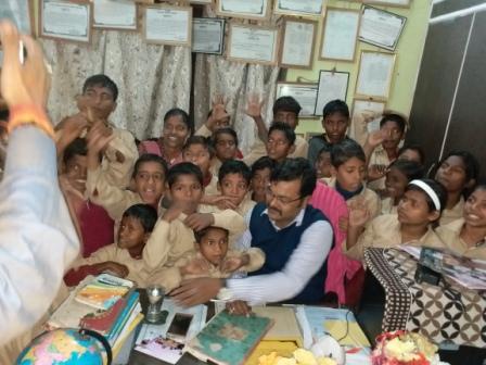 School being Inspected by, Mr. Manoj Kumar (B.A.S) Asst. Director Social Se