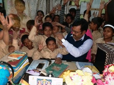 School being Inspected by, Mr. Manoj Kumar (B.A.S) Asst. Director Social Se