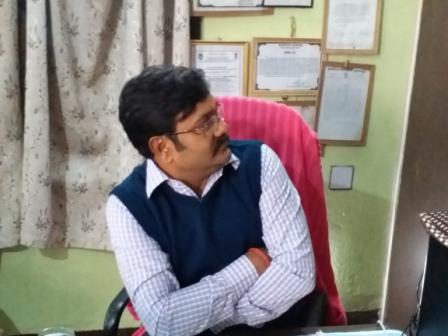 School being Inspected by, Mr. Manoj Kumar (B.A.S) Asst. Director Social Se