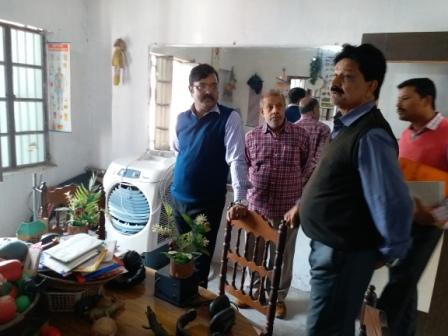 School being Inspected by, Mr. Manoj Kumar (B.A.S) Asst. Director Social Se